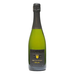 En kasse med 6 flasker Champagne Henry de Vaugency Selection Grand Cru, 75 cl