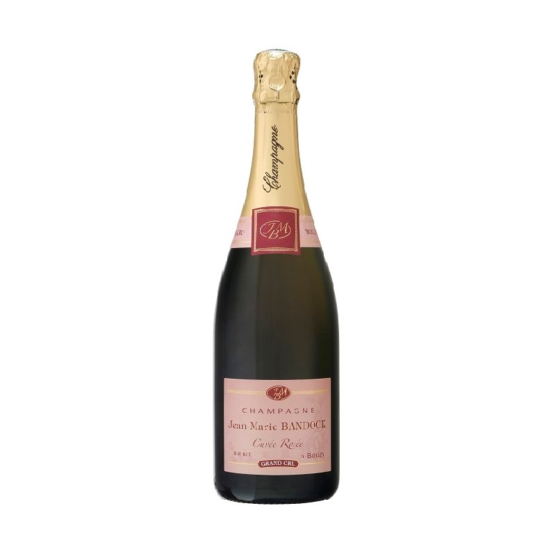 En kasse med 6 flasker Champagne Jean-Marie Bandock Cuve Rose Grand Cru Brut, 75cl