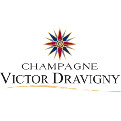 En kasse med 6 flasker Champagne Victor Dravigny Blanc de Blancs Grand Cru, Brut, 75cl