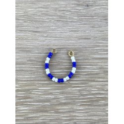 Glassmykke - to farver hvid og mrkebl / FCK