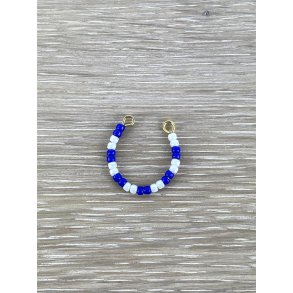 Glassmykke - to farver hvid og mrkebl / FCK