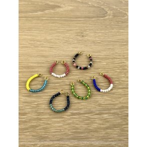 6 stk. Glassmykke - mix af forskellige designs